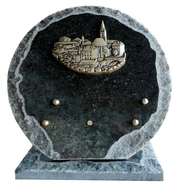 plaque mortuaire eglise en bronze