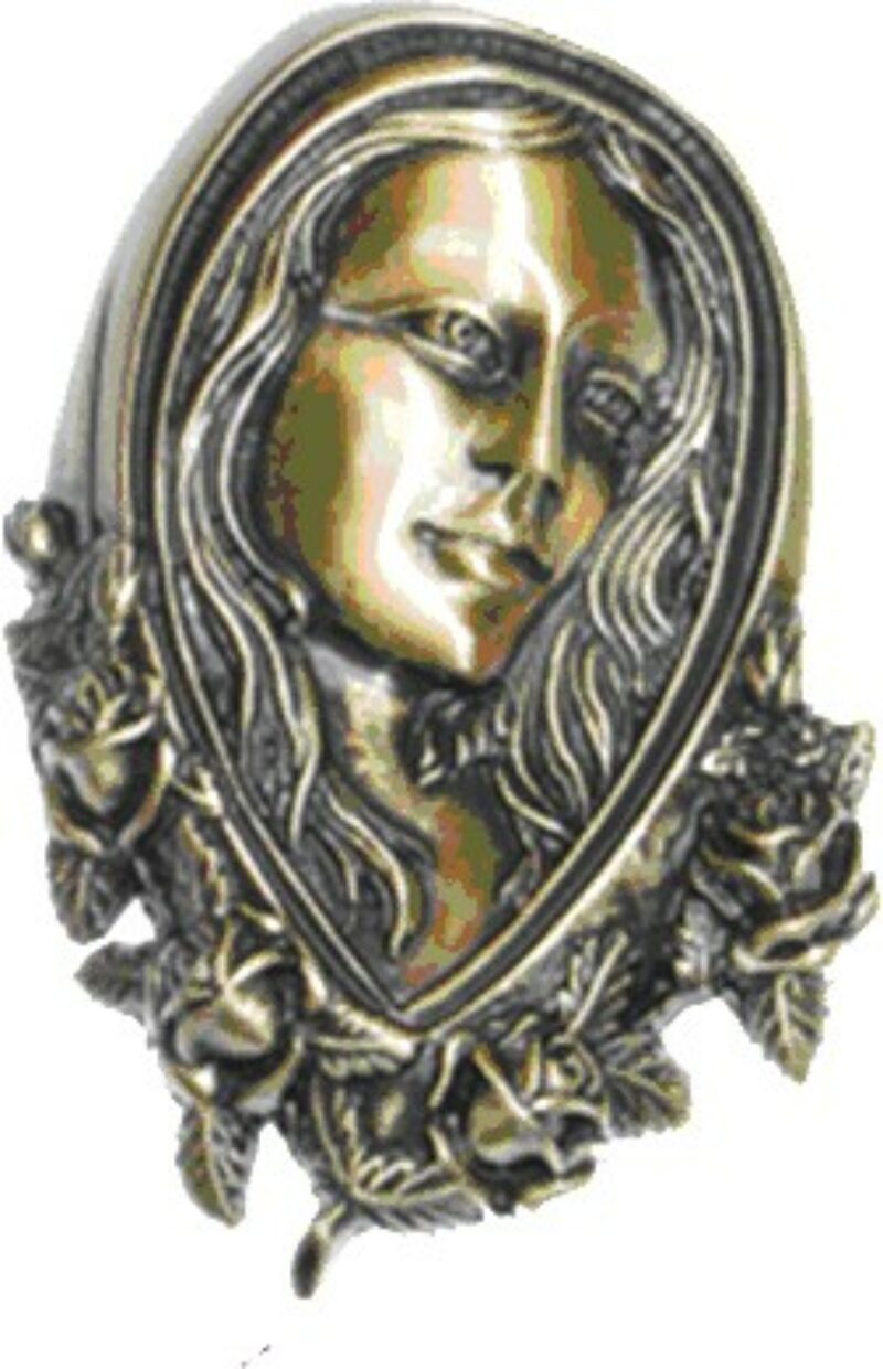 Bronze tête de vierge marie