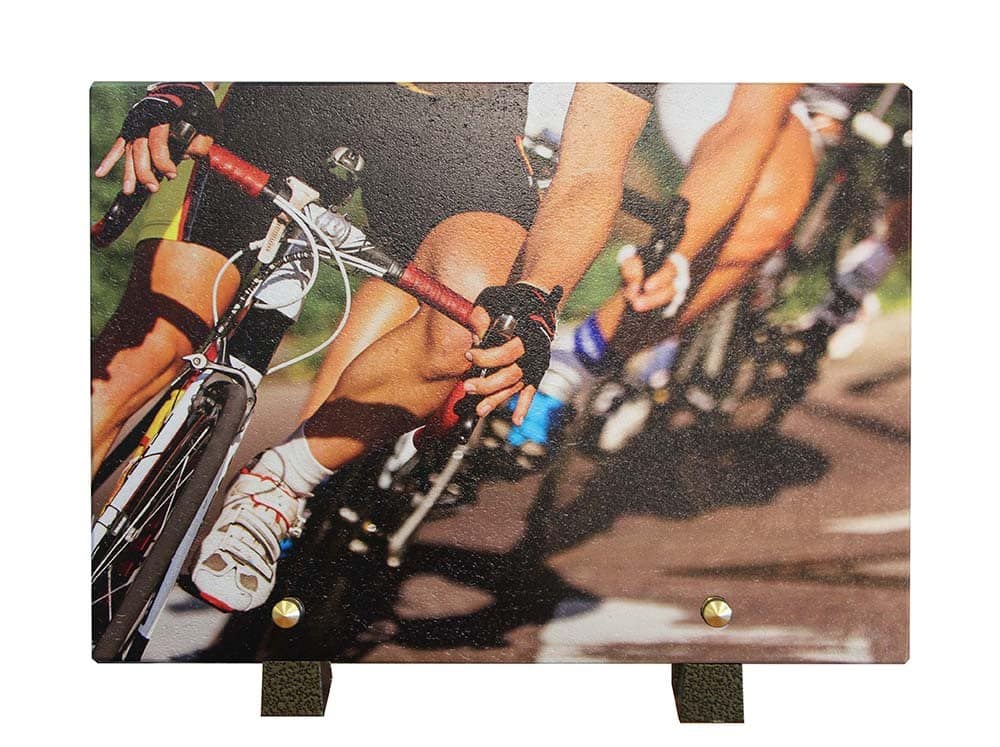 plaque funeraire cycliste