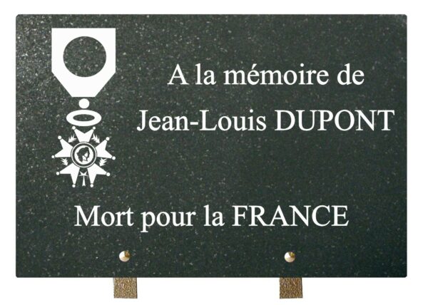 Plaque funéraire Légion d'Honneur