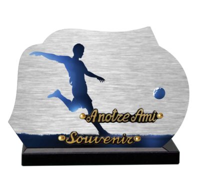 plaque funéraire foot