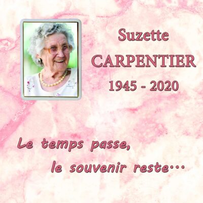 Plaquette Columbarium Rose
