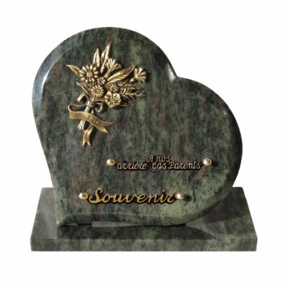 plaque funéraire bouquet