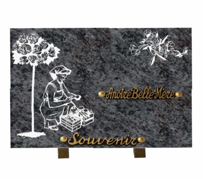 plaque souvenir jardinière