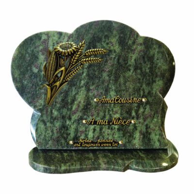 plaque funéraire thème campagne