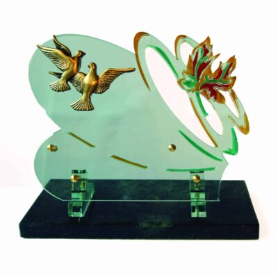 plaque funéraire tourbillon de feuilles