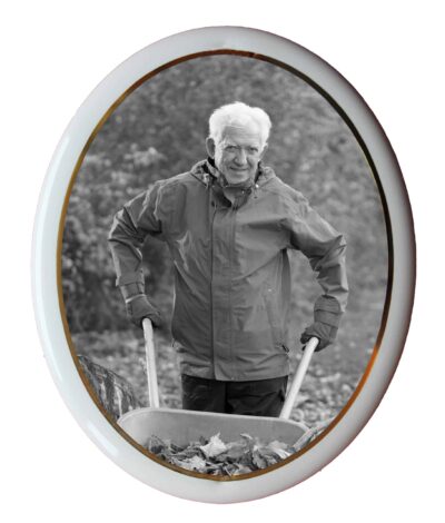 Photo porcelaine ovale 6x8cm