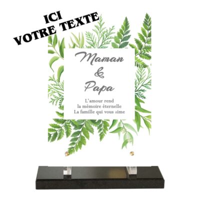 plaque funéraire fougères