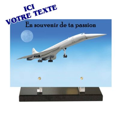 plaque funéraire jet privé